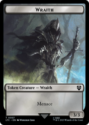 Goblin // Wraith Double-Sided Token [The Lord of the Rings: Tales of Middle-Earth Commander Tokens]