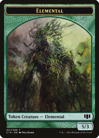 Elemental // Beast (019/036) Double-Sided Token [Commander 2014 Tokens]