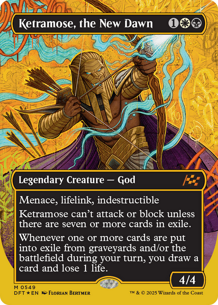 Ketramose, the New Dawn (Borderless) (First-Place Foil) [Aetherdrift]